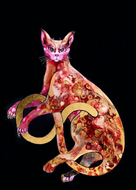 plakat Maggie Piu, Kizia w czarnym, 50x70 cm.jpg