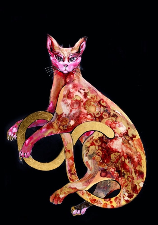 plakat Maggie Piu, Kizia w czarnym, 70x100 cm.jpg