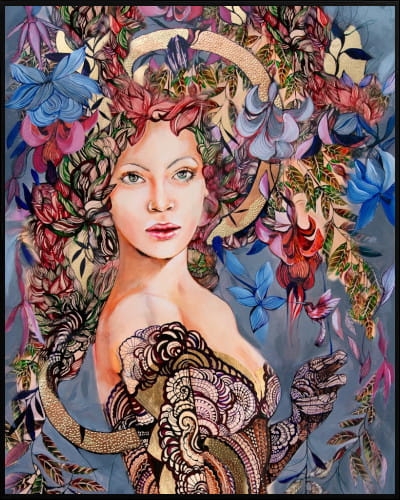 plakat Maggie Piu, Siostra Tygrysicy Grey, 40x50 cm, rama alu czarna 41x51 cm.jpg