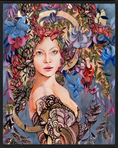 plakat Maggie Piu, Siostra Tygrysicy Grey, 40x50 cm, rama basic czarna 42x52 cm.jpg