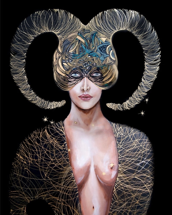 plakat Maggie Piu, Koziorożec, 40x50 cm.jpg