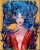 plakat Maggie Piu, Aoi Neko II, 40x50 cm, rama alu złota 40x50 cm.jpg