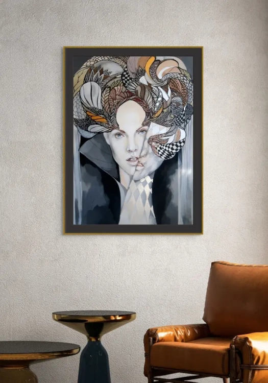 Mistrsz i Małgorzata 3 70x100, black passe-partout.webp