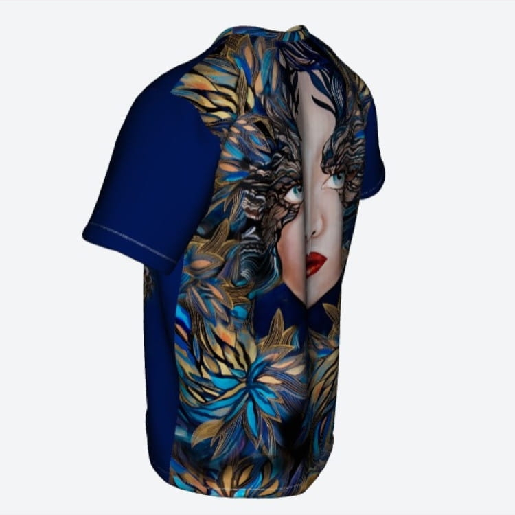 Koszulka uniwersalna GOLDIVA SZAFIRO & CAT full print - perspektywa 4.jpg