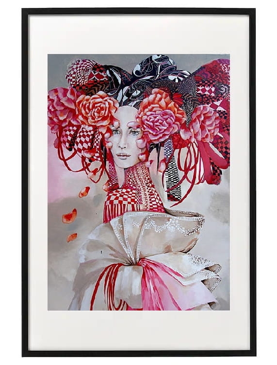plakat maggiepiu Madame Butterfly w ramie basic z passe-partout.jpg
