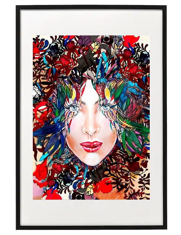 plakat maggiepiu Medusa-kolor4 w ramie basic z passe-partout.JPG