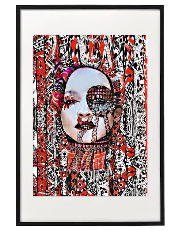 plakat maggiepiu Madonna spiritus celebritus w ramie basic z passe-partout.jpg