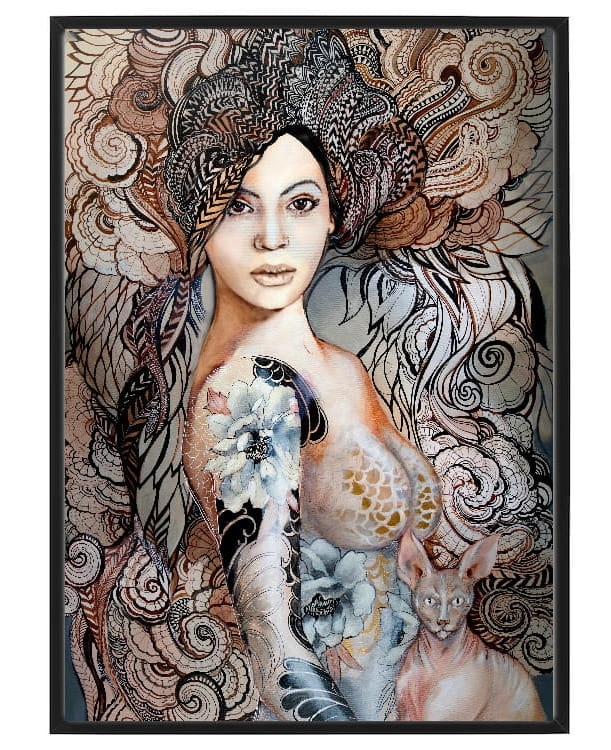 plakat maggiepiu Madame Butterfly freewolna w ramie basic.JPG