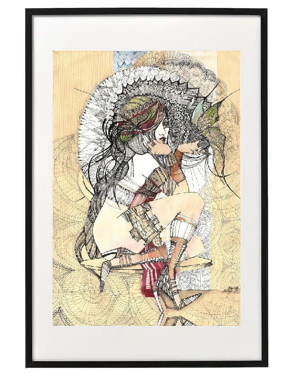 plakat maggiepiu Madame Butterfly w ramie basic z passe-partout.jpg