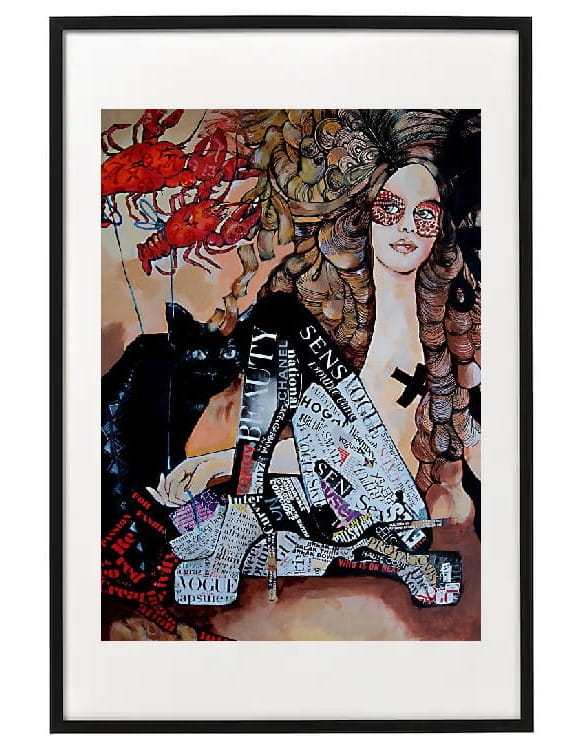 plakat maggiepiu Sensvoque Fashion Games w ramie basic z passe-partout.JPG