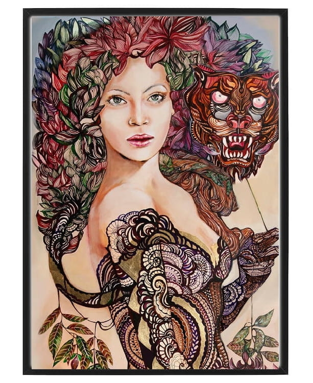 plakat maggiepiu Każdy ma swojego ukrytego tygrysa w ramie basic.jpg