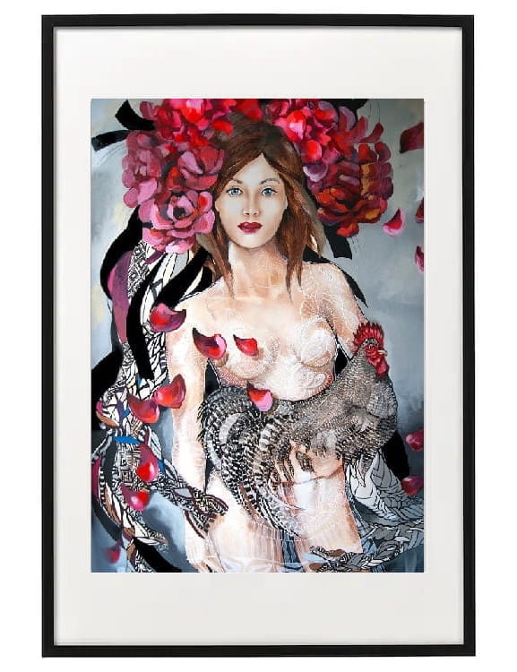 plakat maggiepiu Miała Baba Koguta w ramie basic z passe-partout.jpg