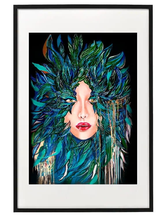 plakat maggiepiu Medusa Nadzieja w ramie basic 62x92 cm z passe-partout.JPG