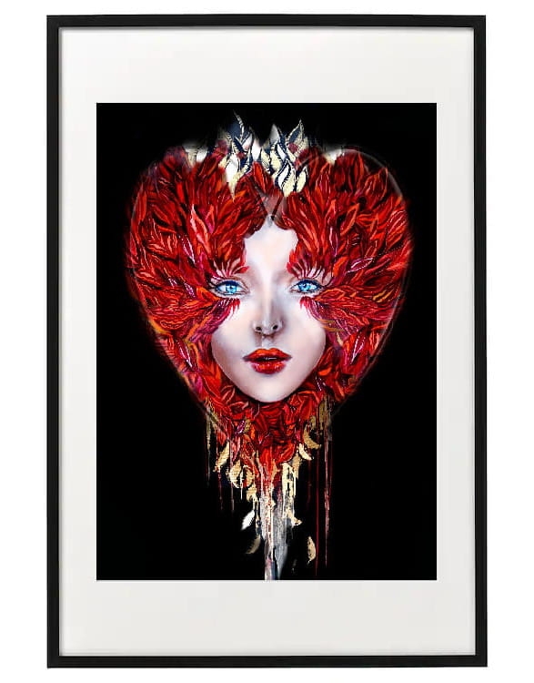 plakat maggiepiu Love Medusa w ramie basic 62x92 cm z passe-partout.JPG