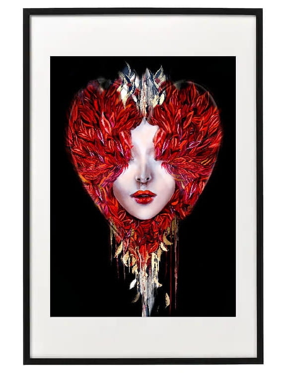 plakat maggiepiu Medusa Miłość jest ślepa w ramie basic 62x92 cm z passe-partout.JPG