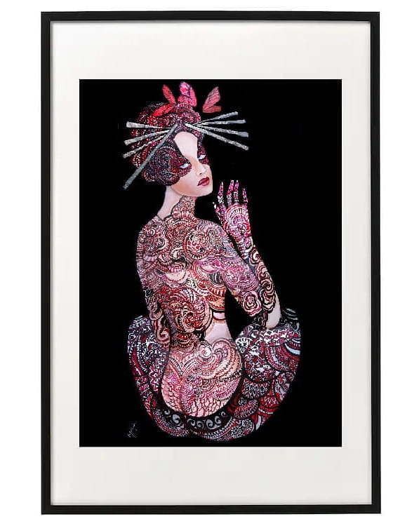 plakat maggiepiu Kashubska Geigi I w ramie basic 62x92 cm z passe-partout.JPG