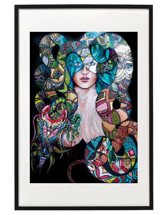 Kiedy Twój smok kocha Cię za bardzo, w ramie basic 62x92, plakat 50x70 cm.jpg