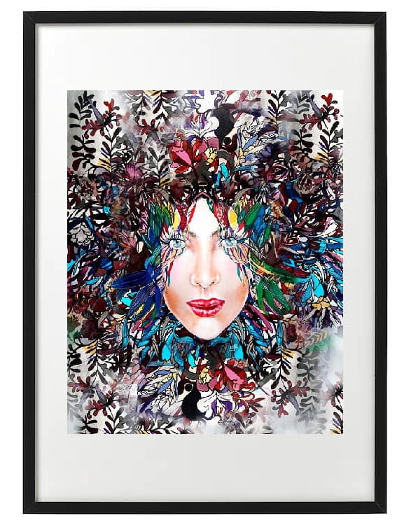 plakat Maggie Piu, Blue Velvet, 40x50 cm, rama basic 52x72.jpg