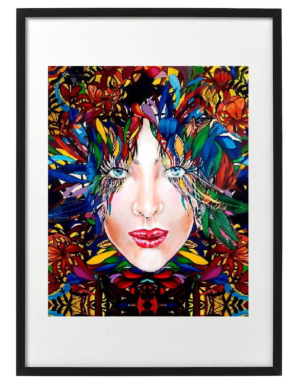 plakat Maggie Piu, Medusa Gold 3, 40x50 cm, rama basic 52x72.jpg