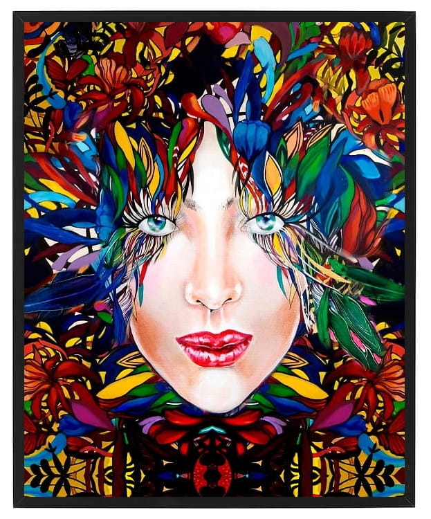 plakat Maggie Piu, Medusa Gold 3, 40x50 cm, rama basic czarna 42x52 cm.jpg