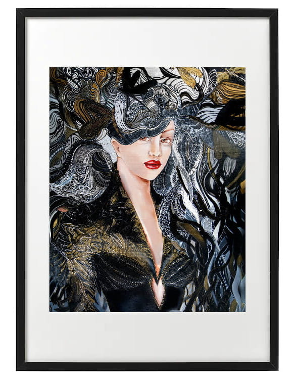 plakat Maggie Piu, Igły Aleksandra, 40x50 cm, rama basic 52x72.jpg