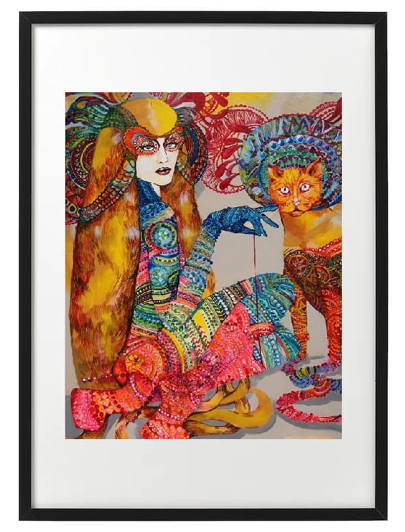 plakat Maggie Piu, Ina z Rudolfem, 40x50 cm, rama basic 52x72.jpg