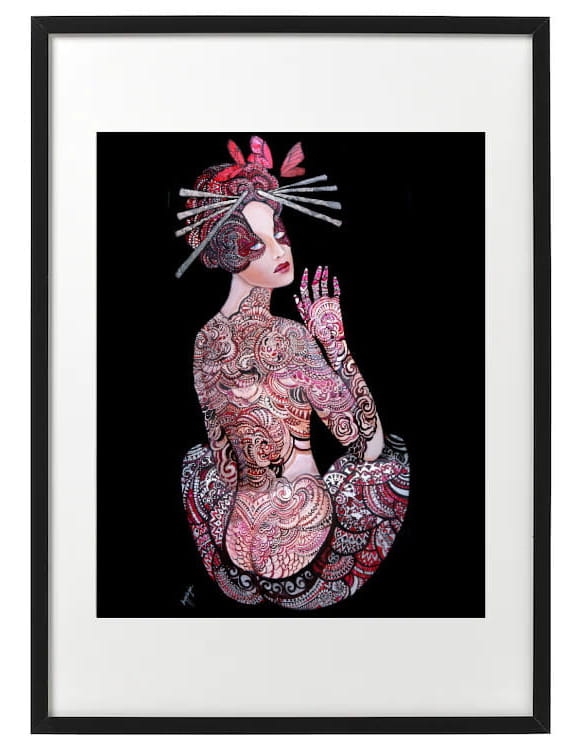 plakat Maggie Piu, Kashubska Geigi I, 40x50 cm, rama basic 52x72.jpg