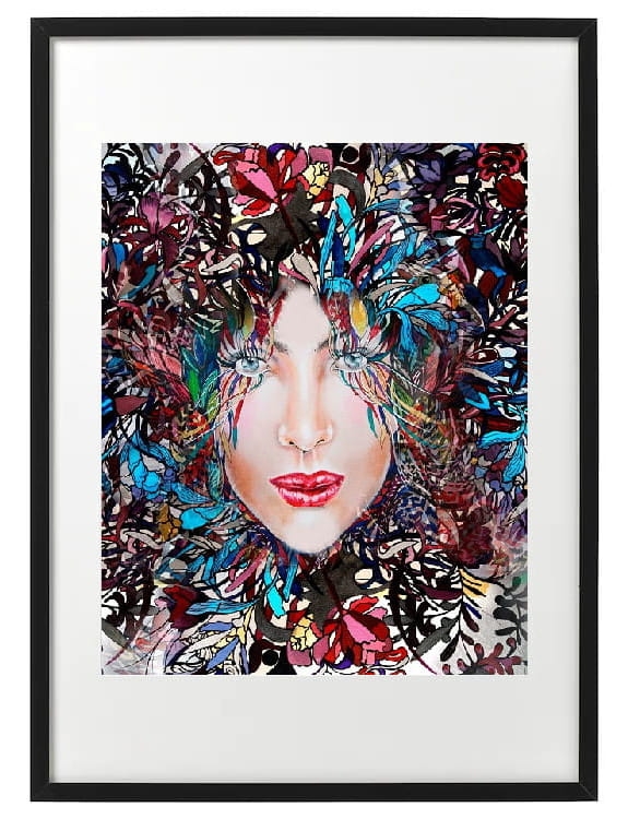 plakat Maggie Piu, Medusa Kolor 3, 40x50 cm, rama basic 52x72.jpg