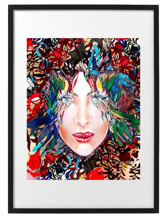 Medusa Multicolor 40x50 w ramie 50x70 cm.jpg