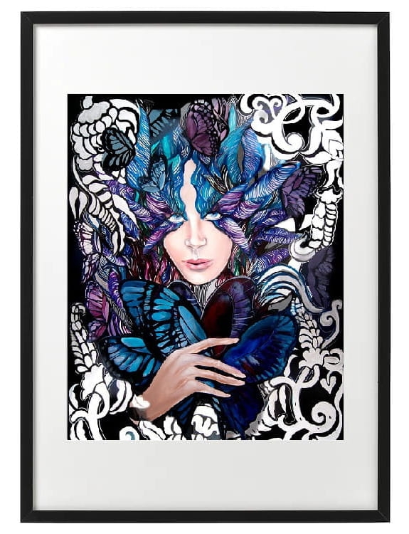 plakat Maggie Piu, Lady Cho, 40x50 cm, rama basic 52x72.jpg