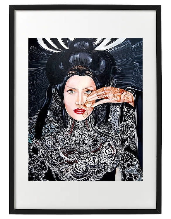 plakat Maggie Piu, Lady Gingko, 40x50 cm, rama basic 52x72.jpg