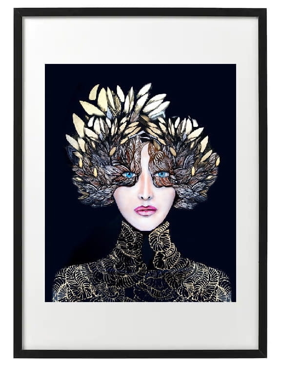 Lady Gorudo 40x50 w ramie 50x70 cm.jpg