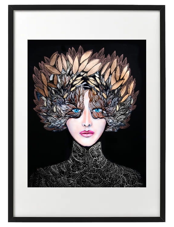 plakat Maggie Piu, Lady Gorudo Copper, 40x50 cm, rama basic 52x72.jpg