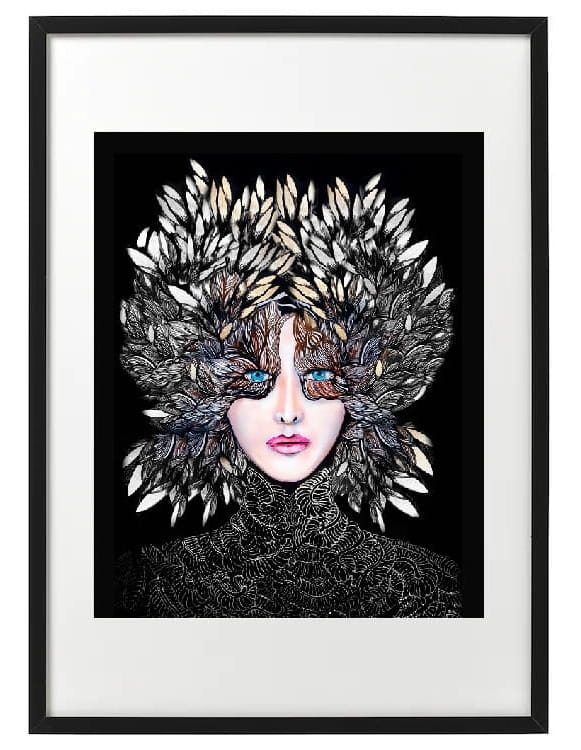 plakat Maggie Piu, Lady Gorudo Silver, 40x50 cm, rama basic 52x72.jpg