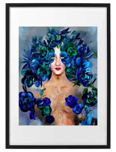 plakat Maggie Piu, Lady Hana, 40x50 cm, rama basic 52x72.jpg