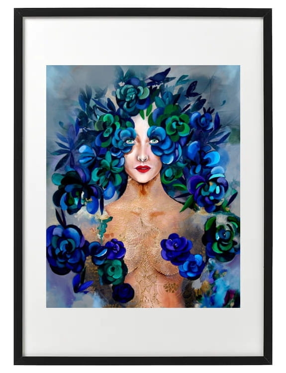 plakat Maggie Piu, Lady Hana, 40x50 cm, rama basic 52x72.jpg