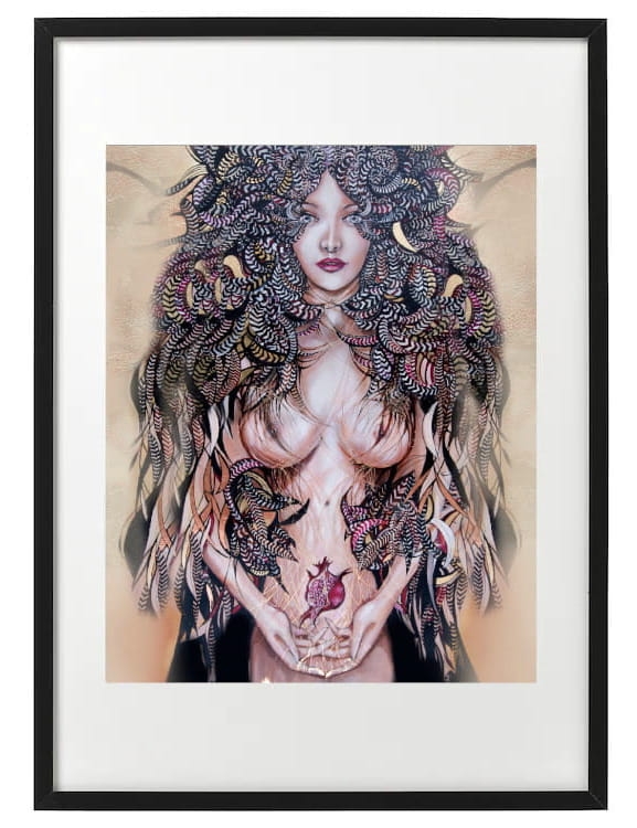 plakat Maggie Piu, Lady Mida, 40x50 cm, rama basic 52x72.jpg