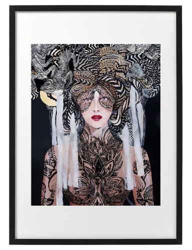 plakat Maggie Piu, Lady Setsujo, 40x50 cm, rama basic 52x72.jpg