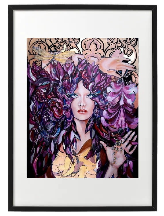 plakat Maggie Piu, Lady Tonbo, 40x50 cm, rama basic 52x72.jpg