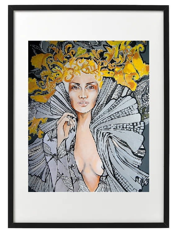plakat Maggie Piu, Lady Ważka i Giani, 40x50 cm, rama basic 52x72.jpg