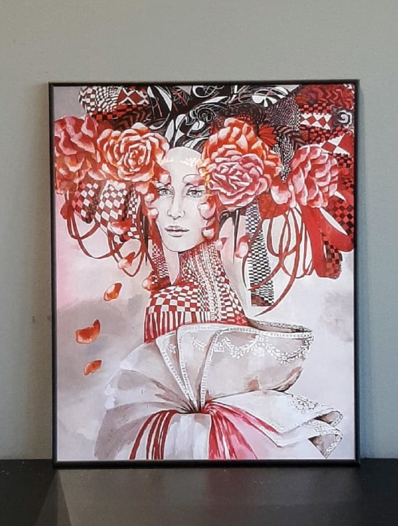 Madame Buterfly 40x50, rama alu black 40x50 cm.jpg