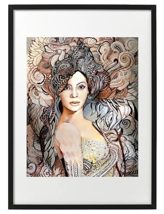 plakat Maggie Piu, Madame Butterfly B. Decor, 40x50 cm, rama basic 52x72.jpg