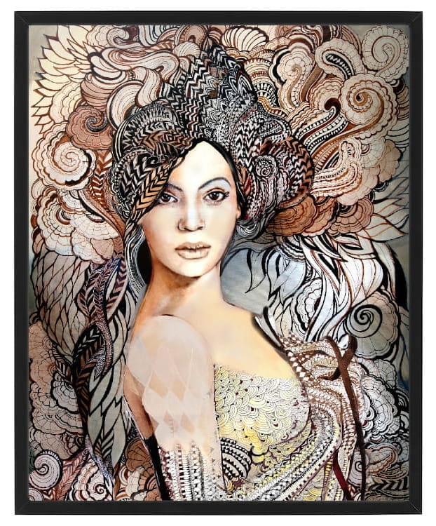 plakat Maggie Piu, Madame Butterfly B. Decor, 40x50 cm, rama basic czarna 42x52 cm.jpg
