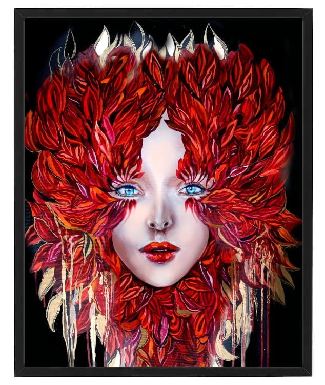 plakat Maggie Piu, Medusa Miłość, 40x50 cm, rama basic czarna 42x52 cm.jpg