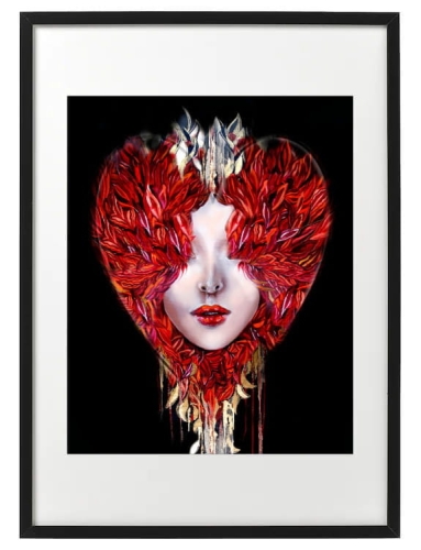 plakat Maggie Piu, Medusa Miłość jest ślepa, 40x50 cm, rama basic 52x72.jpg