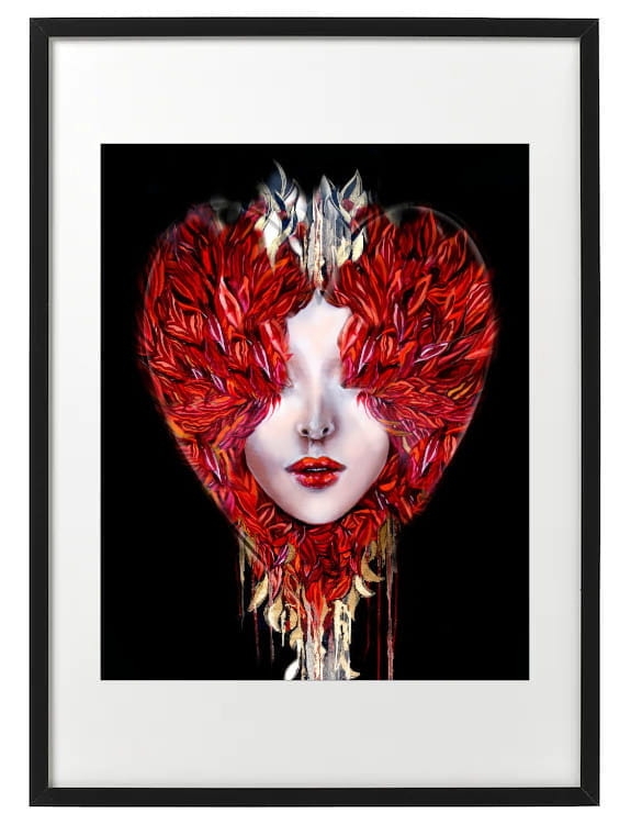 plakat Maggie Piu, Medusa Miłość jest ślepa, 40x50 cm, rama basic 52x72.jpg