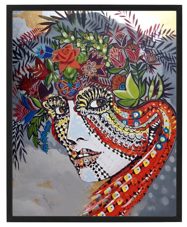 plakat Maggie Piu, Penelopa Folk, 40x50 cm, rama basic czarna 42x52 cm.jpg