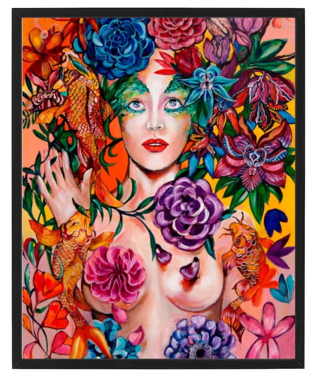 plakat Maggie Piu, Raj Utracony Ryby, 40x50 cm, rama basic czarna 42x52 cm.jpg