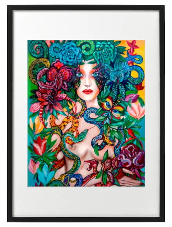plakat Maggie Piu, Raj Utracony Węże, 40x50 cm, rama basic 52x72.jpg