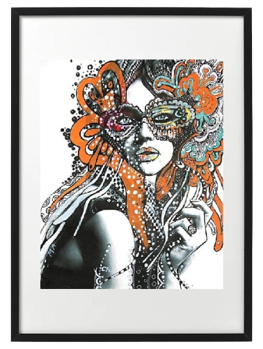 plakat Maggie Piu, Sasza P., 40x50 cm, rama basic 52x72.jpg